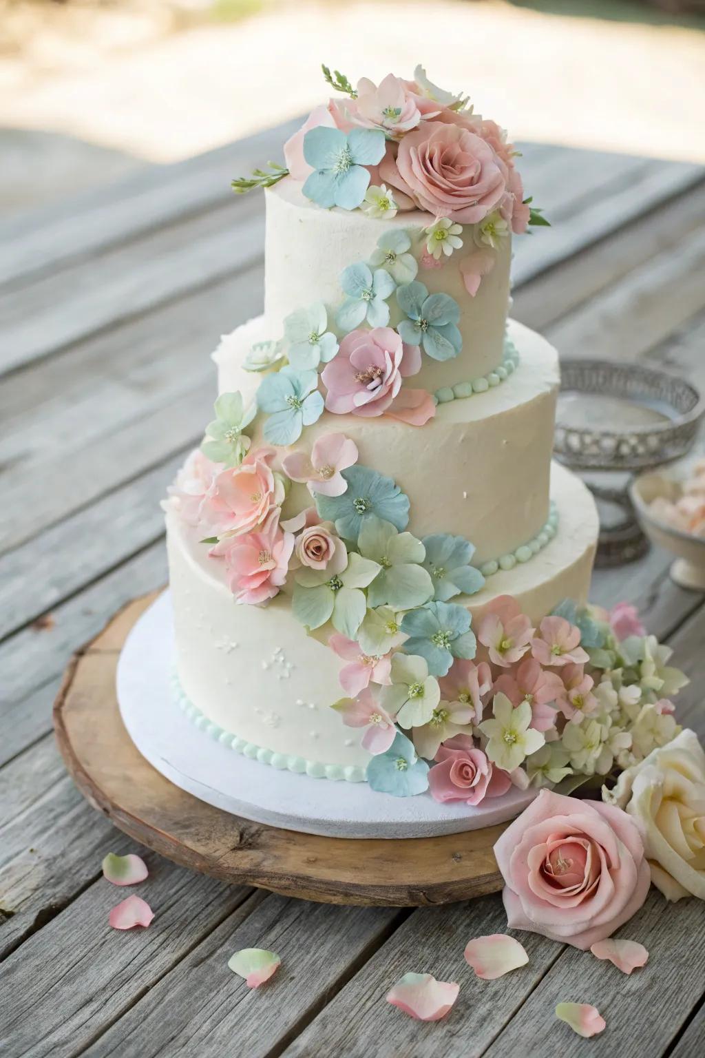 A floral display that brings garden beauty to your 70th celebration.