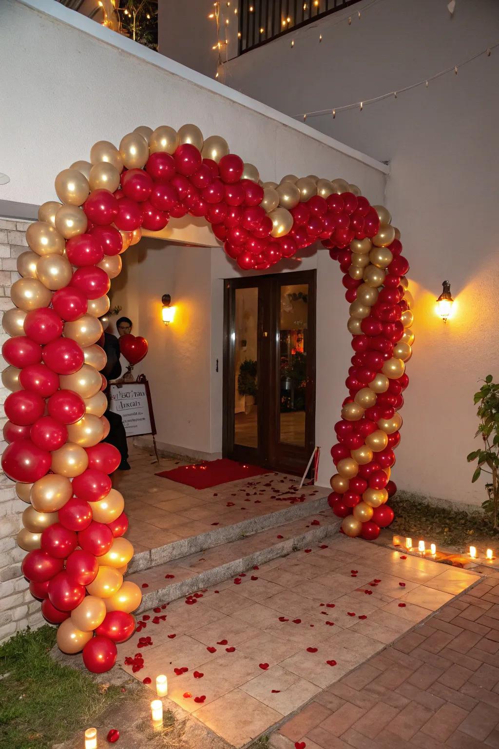 Greet your guests with a stunning balloon arch.