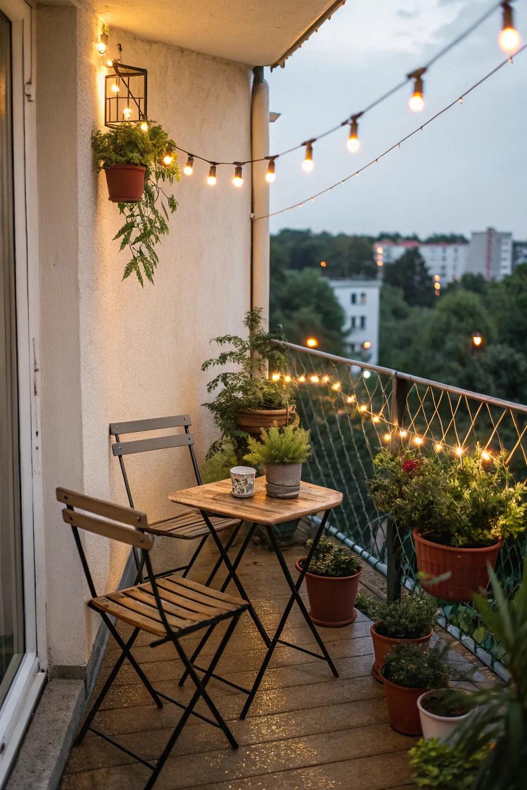 Foldable furniture is ideal for making the most of limited patio spaces.
