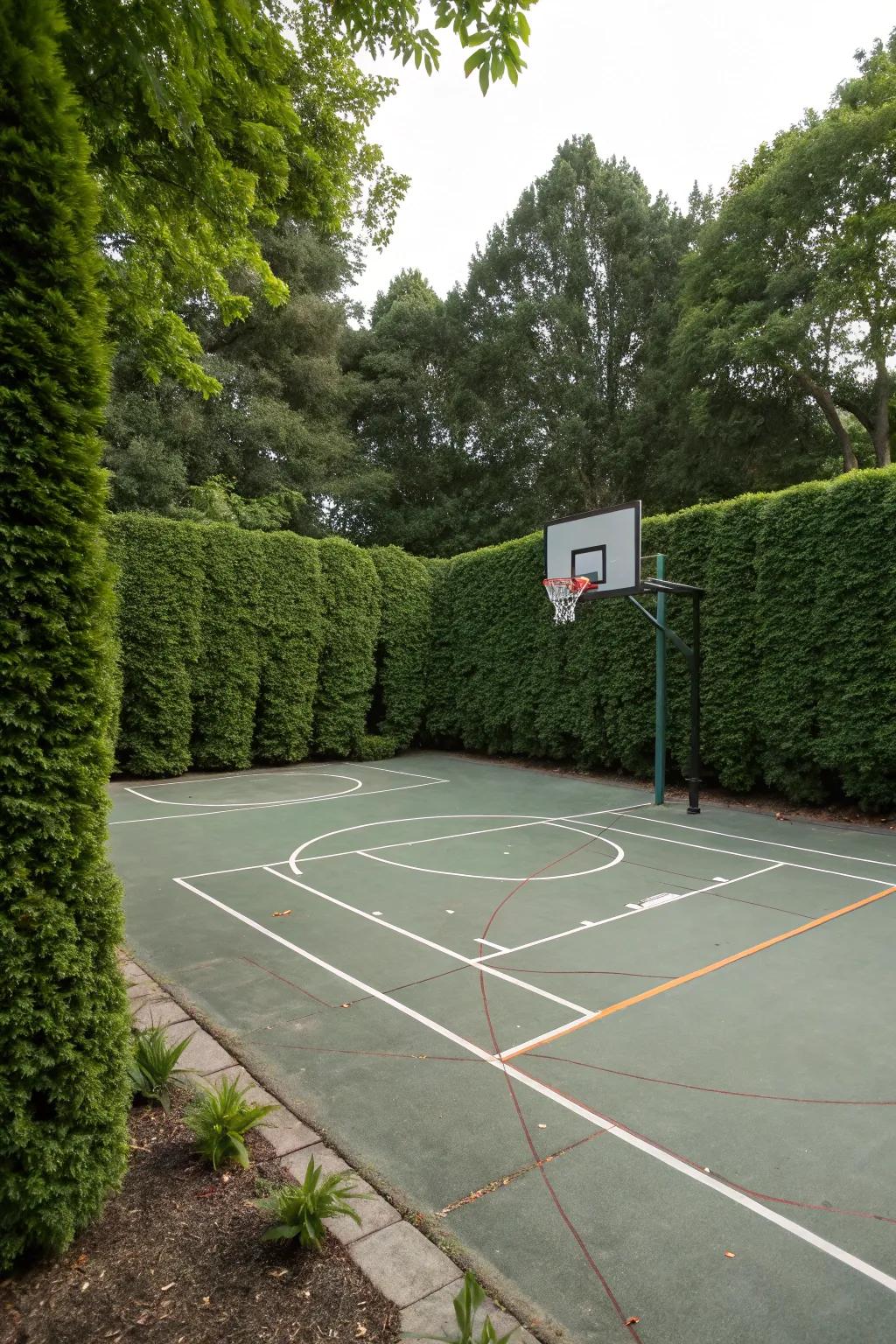 Your backyard playtime will be versatile thanks to a multi-use court.