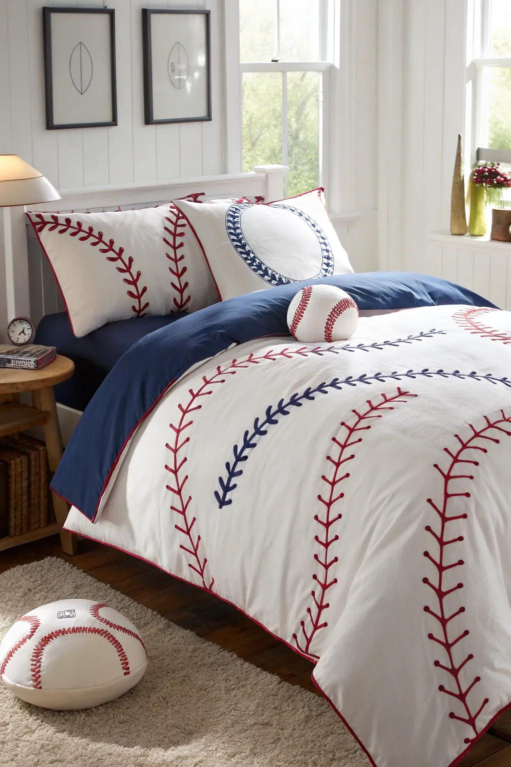 Turn your bedroom into a rounders paradise with themed bedding.
