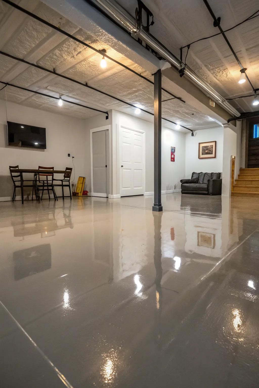 Resin paint provides a smooth, modern appearance with remarkable durability.