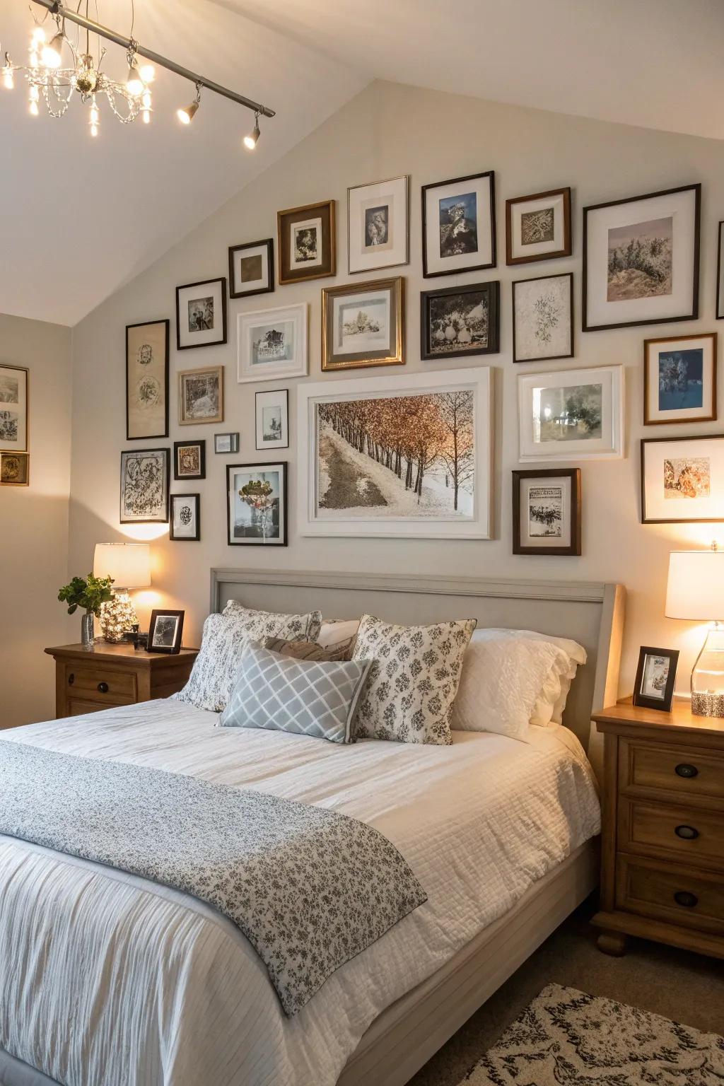 A gallery wall showcases your style and recounts your unique story.