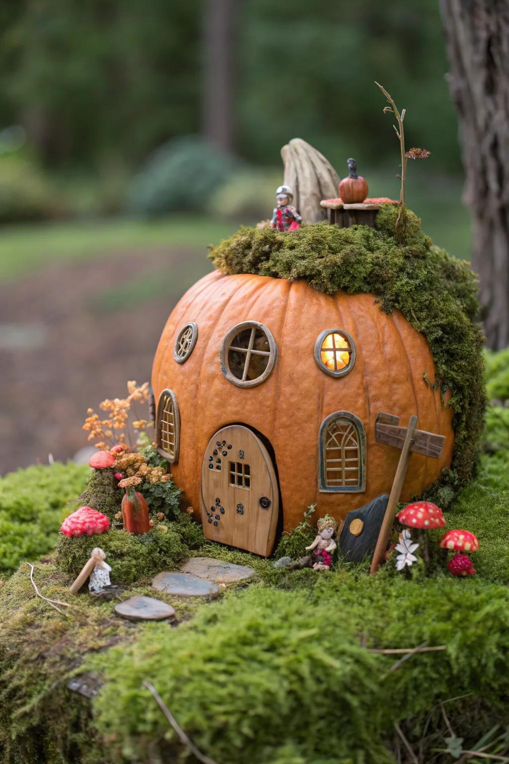 Build an enchanted pixie abode out of an ordinary gourd.
