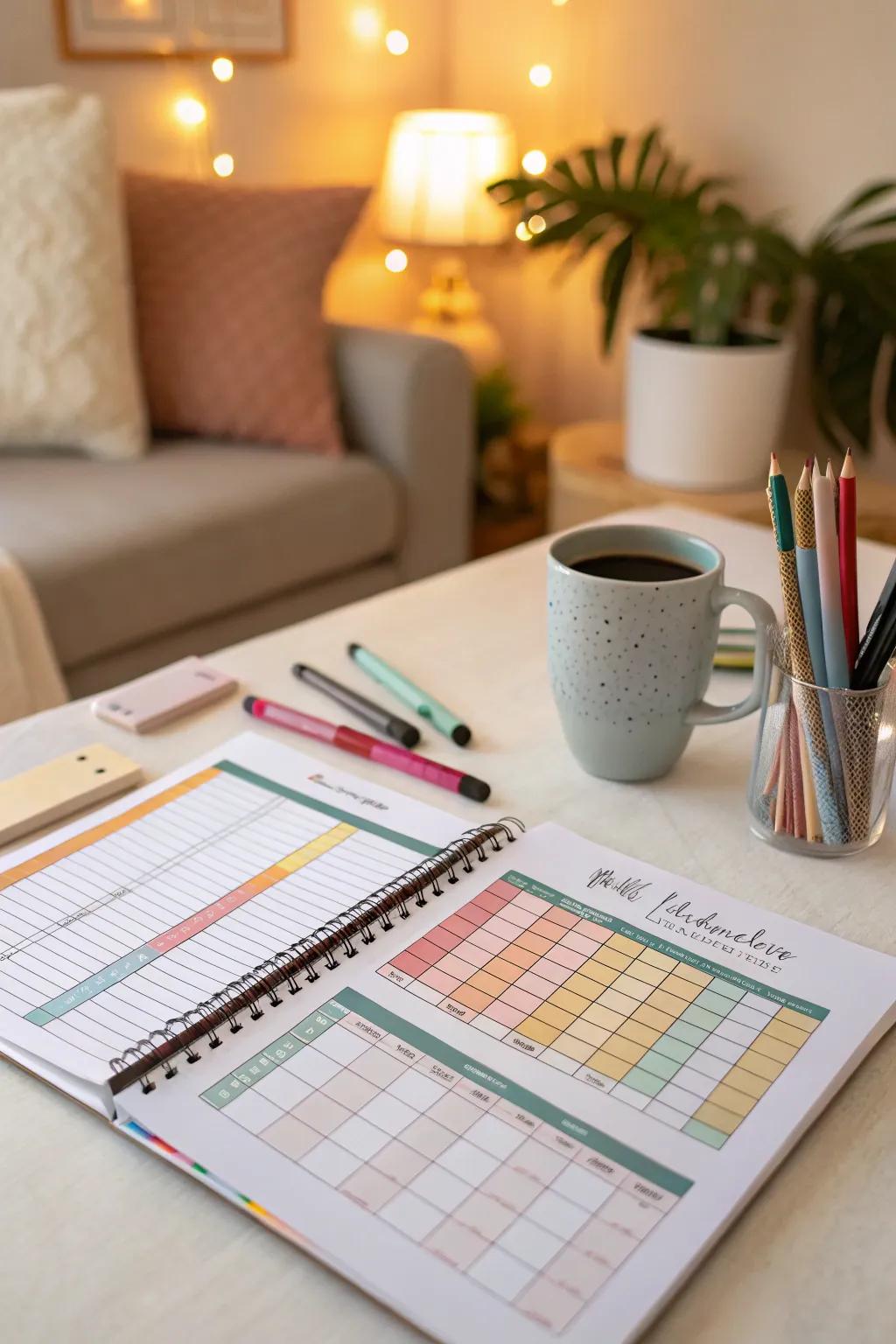 Vibrant invoice organizers designed to transform invoice management from a chore into a delight.