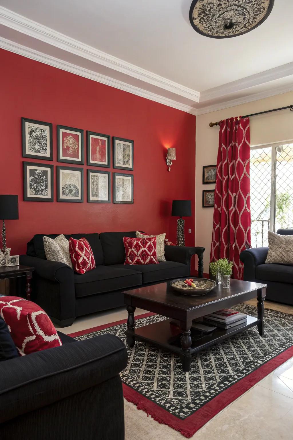 Utilize the strength of striking shade juxtapositions.