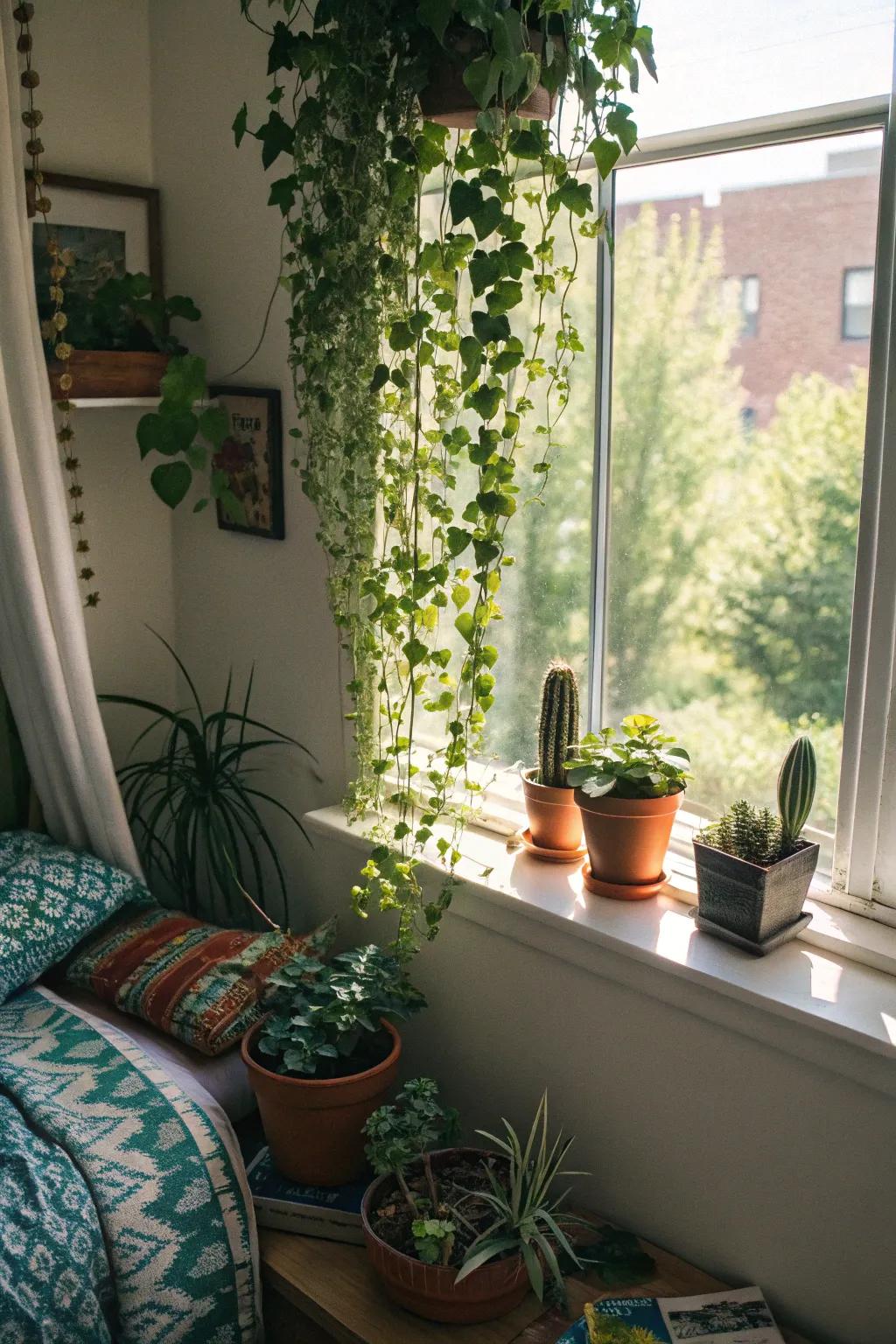 Welcoming nature inside with vibrant flora