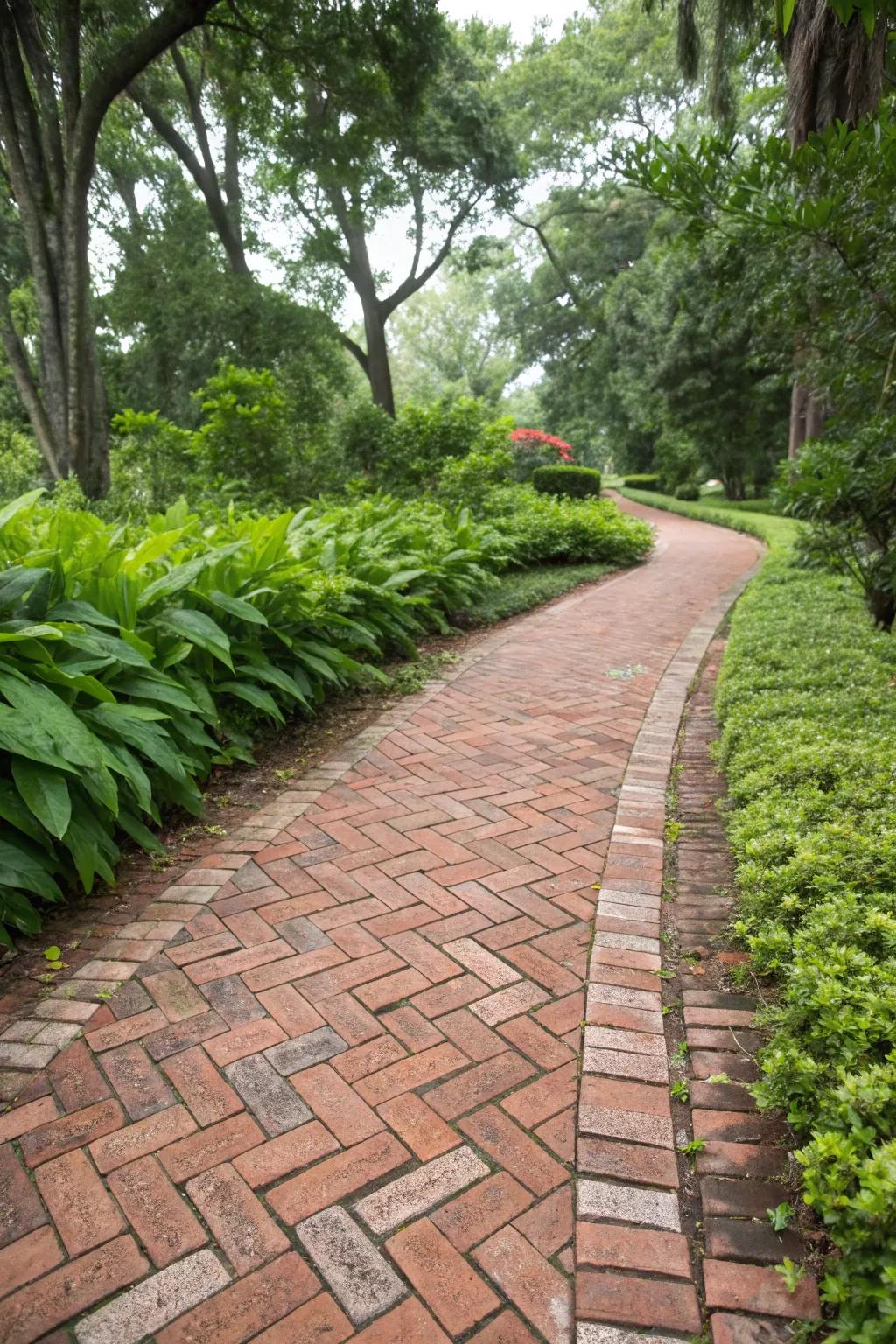 Herringbone: A traditional layout for an elegant feel.