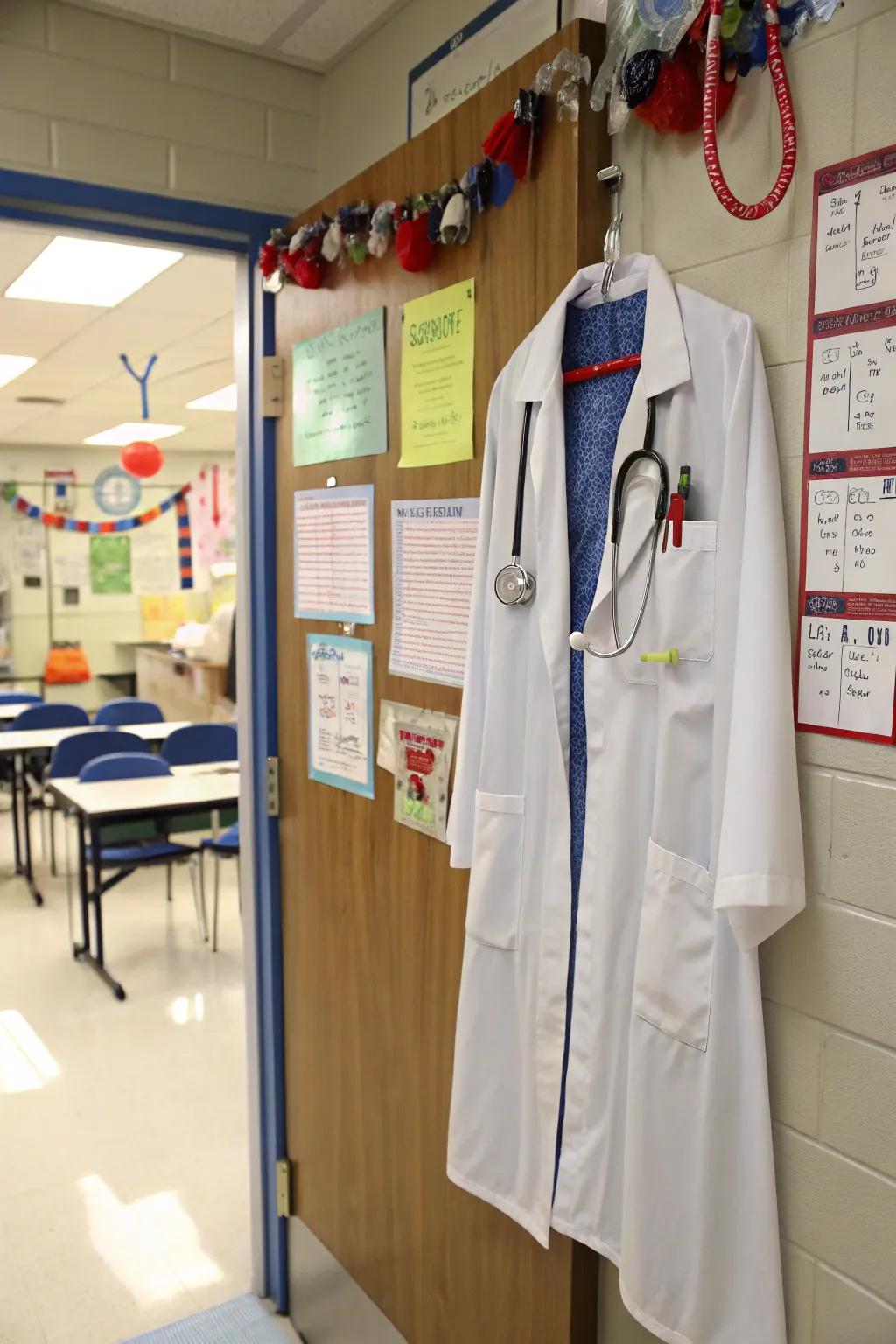 Enter the realm of medicine through this apothecary-themed door.