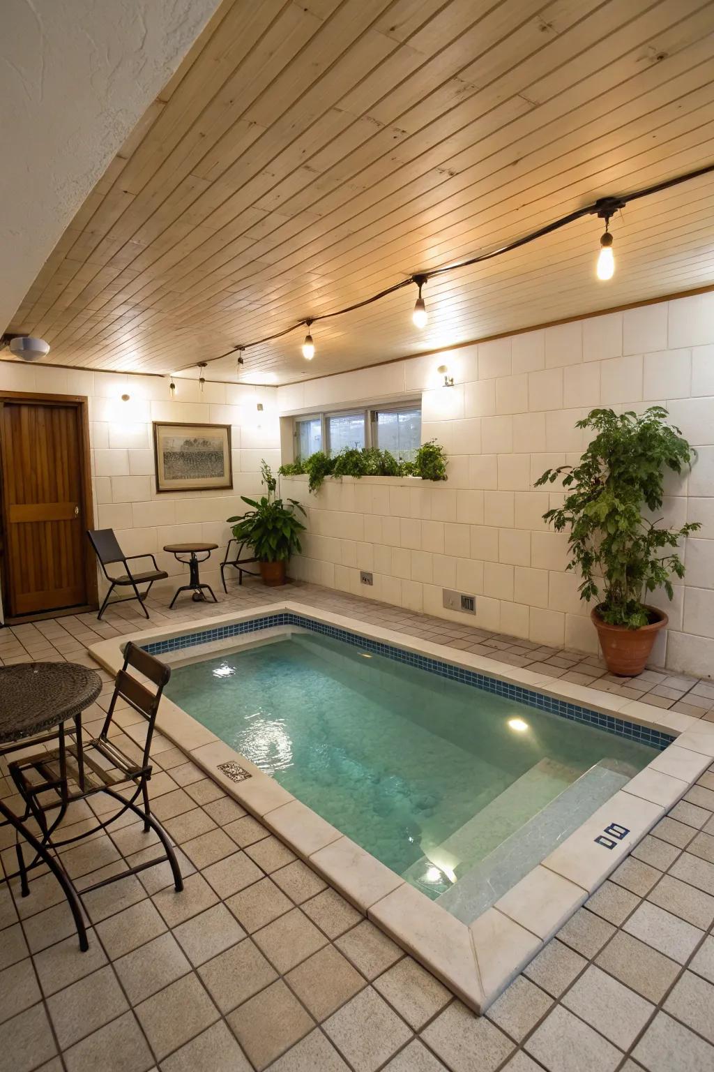 With a space-saving pool design, small spaces can realize large dreams.