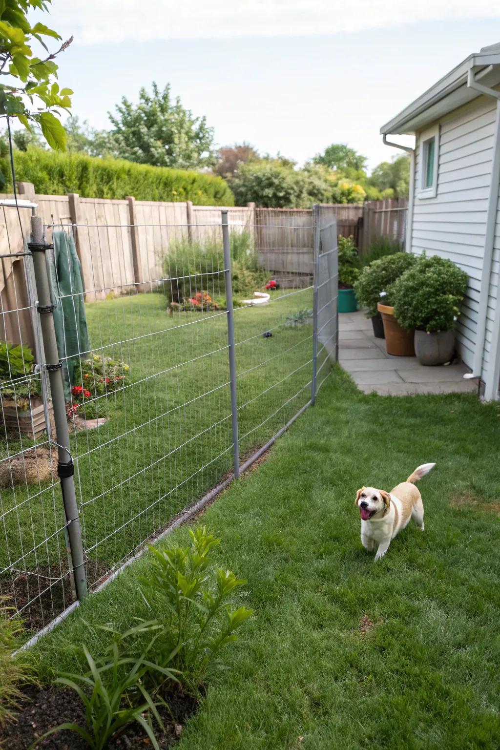 Cable partitioning offers an adaptable and economical method for keeping your dog safe.