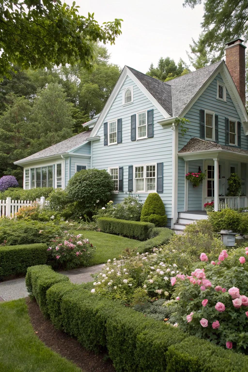 Resin siding provides a cost-effective and fashionable home façade.