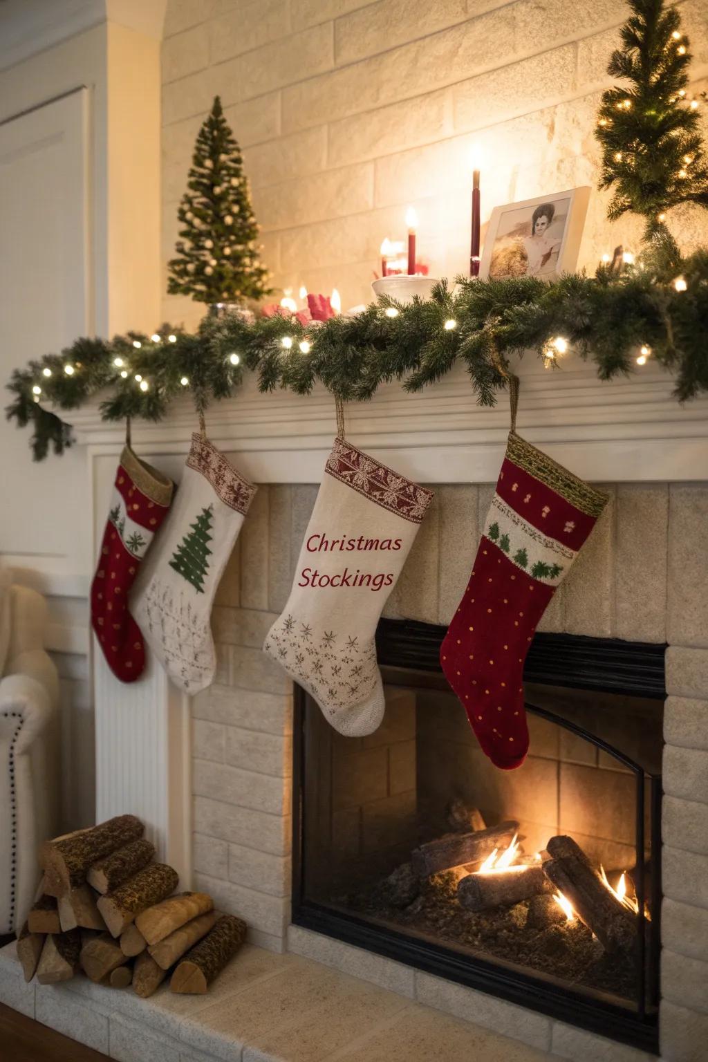Personalized stockings make each family member feel extra special.