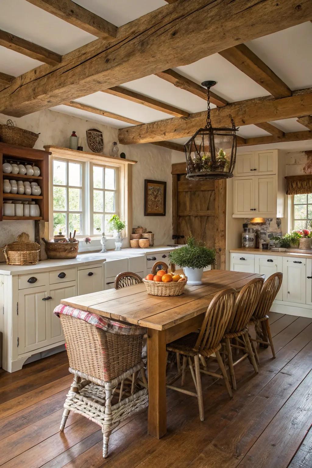 Real wood elements bring warmth and personality to your kitchen.