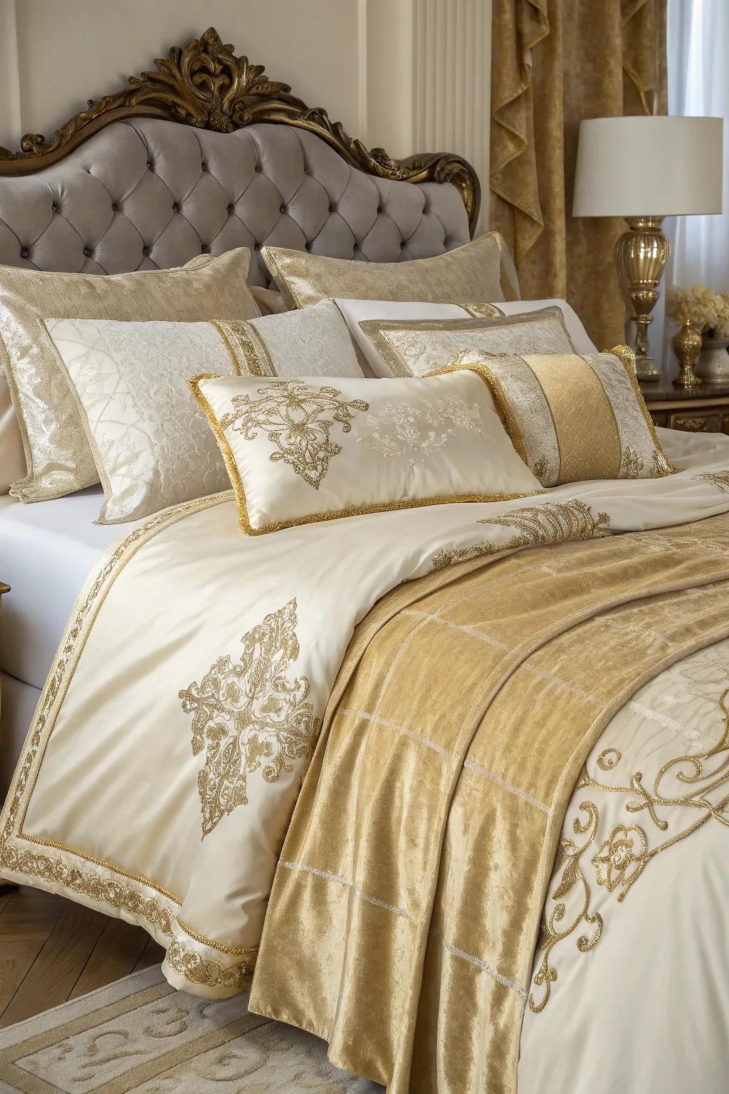 Exquisite bedding transforms your bed into the heart of refined elegance.