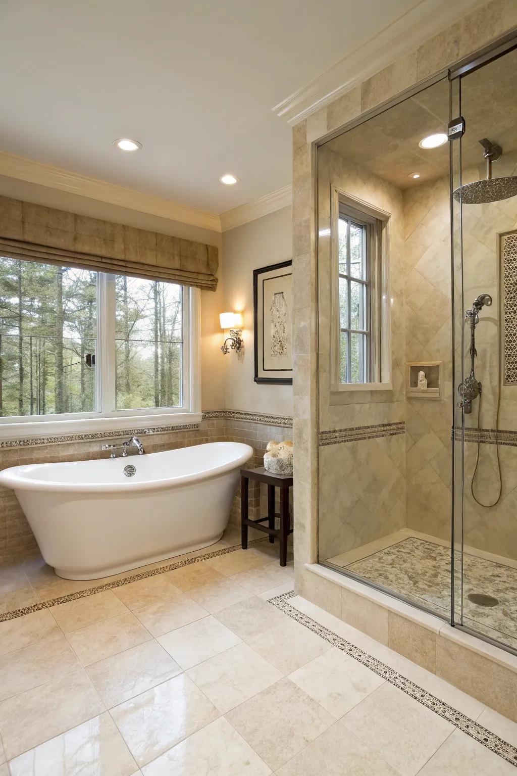 Transform your bathroom into a spa-like retreat with ivory pearl.