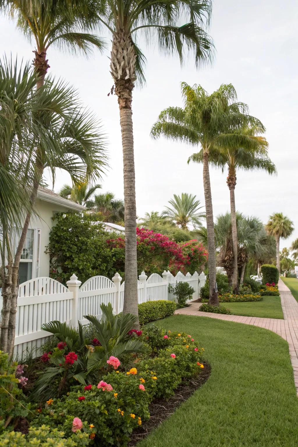 Palms impart a tropical sophistication to any Florida garden setting.