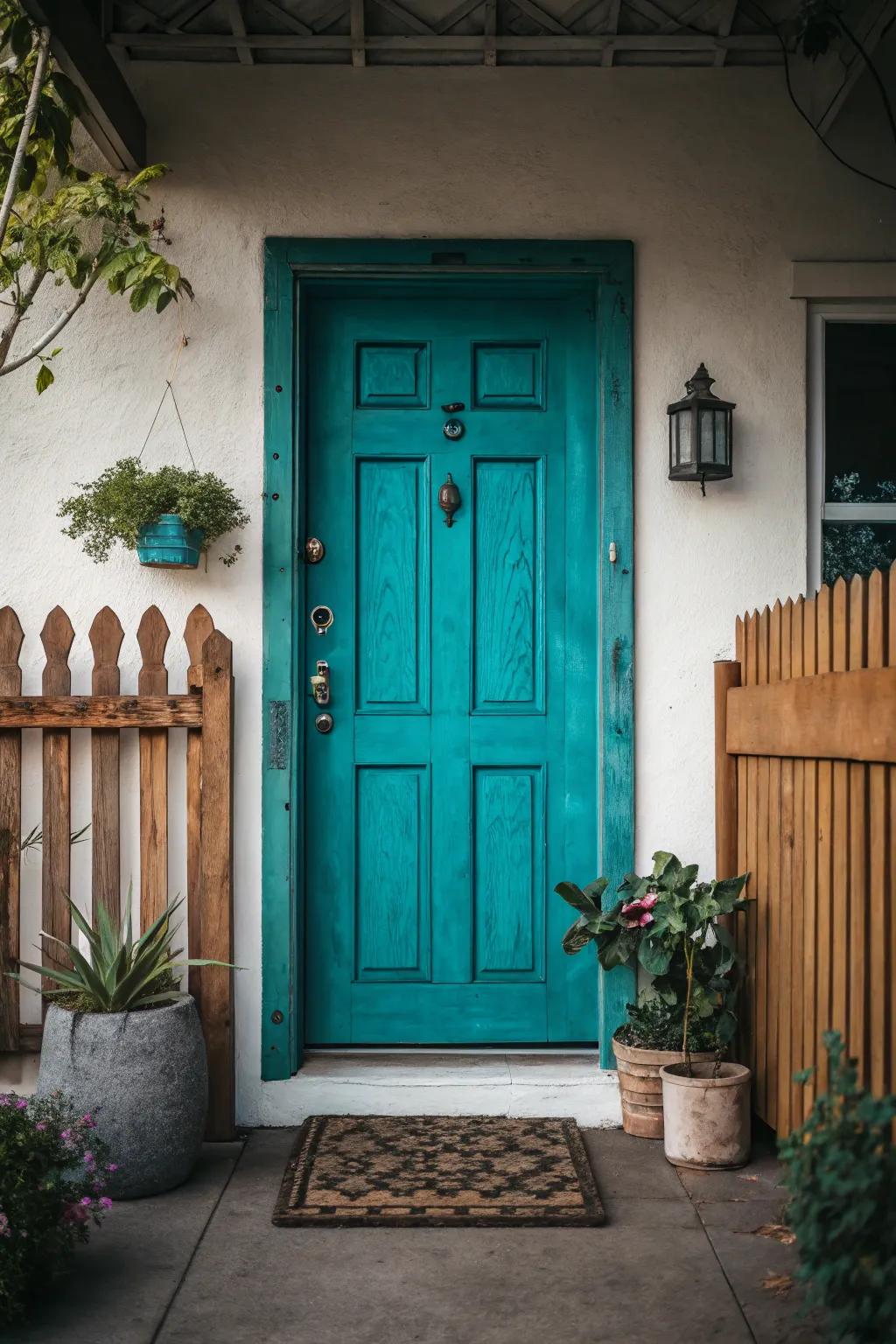 A lively color can work wonders for your home’s welcome.