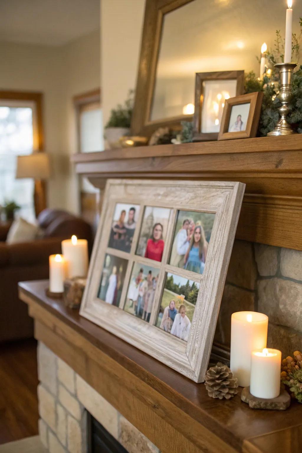 A bespoke memory showcase immortalizes cherished family moments.
