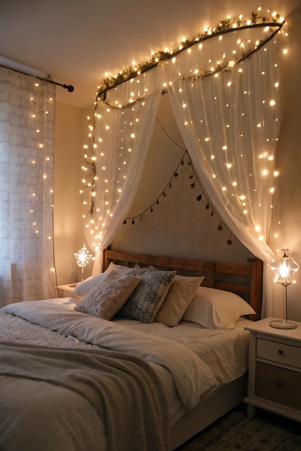 Enchanting lights give a magical feel to any space.