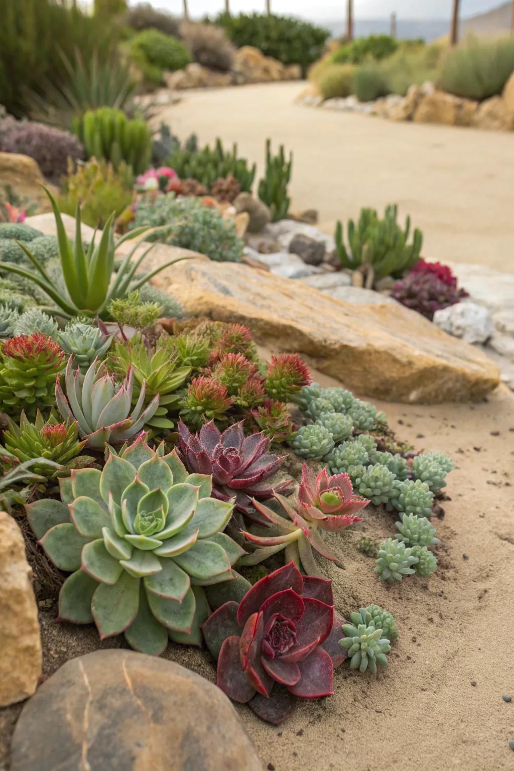 A bright mix of desert gems brings life to any dry landscape.