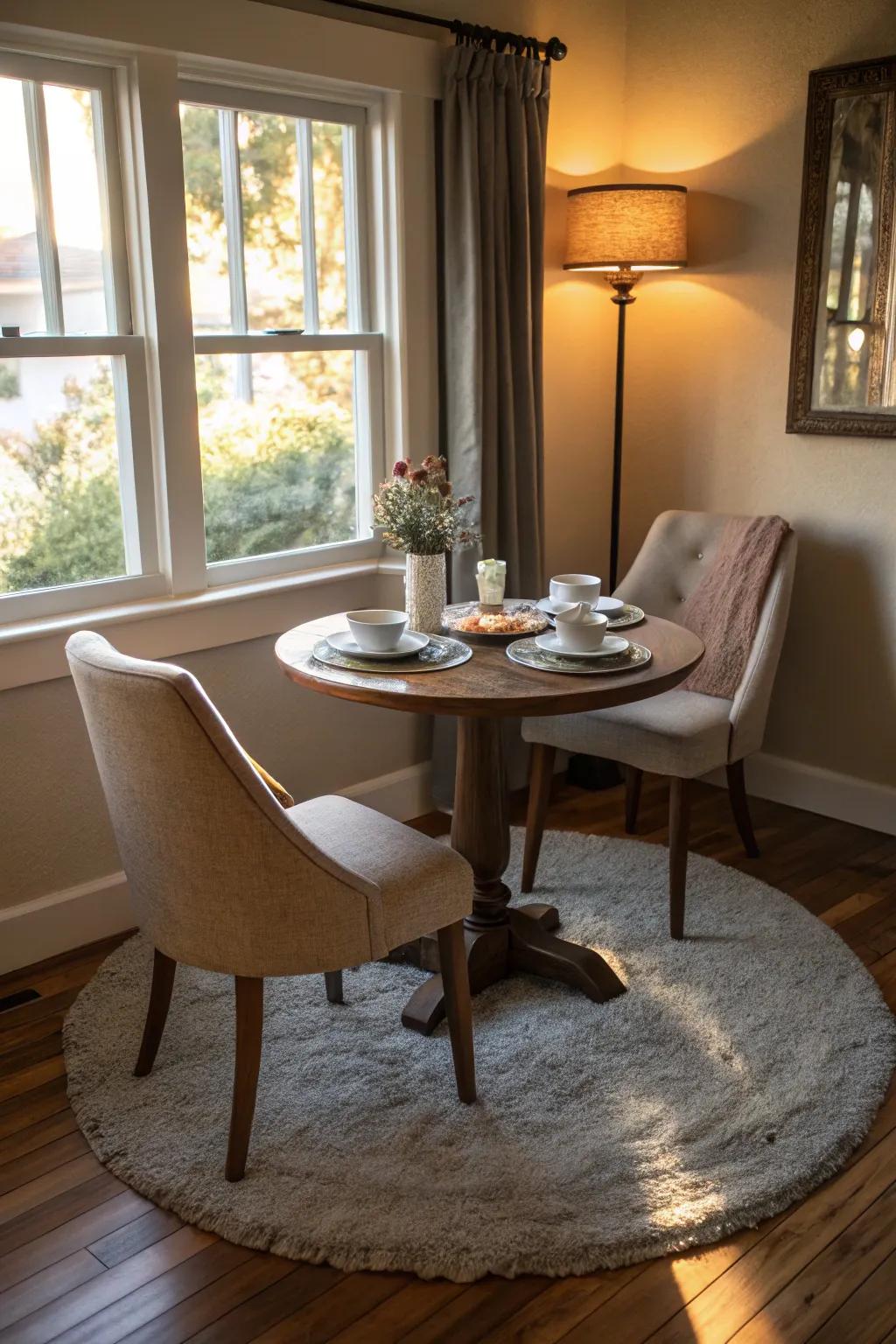 A comfy morning spot ideal for laid-back mornings.