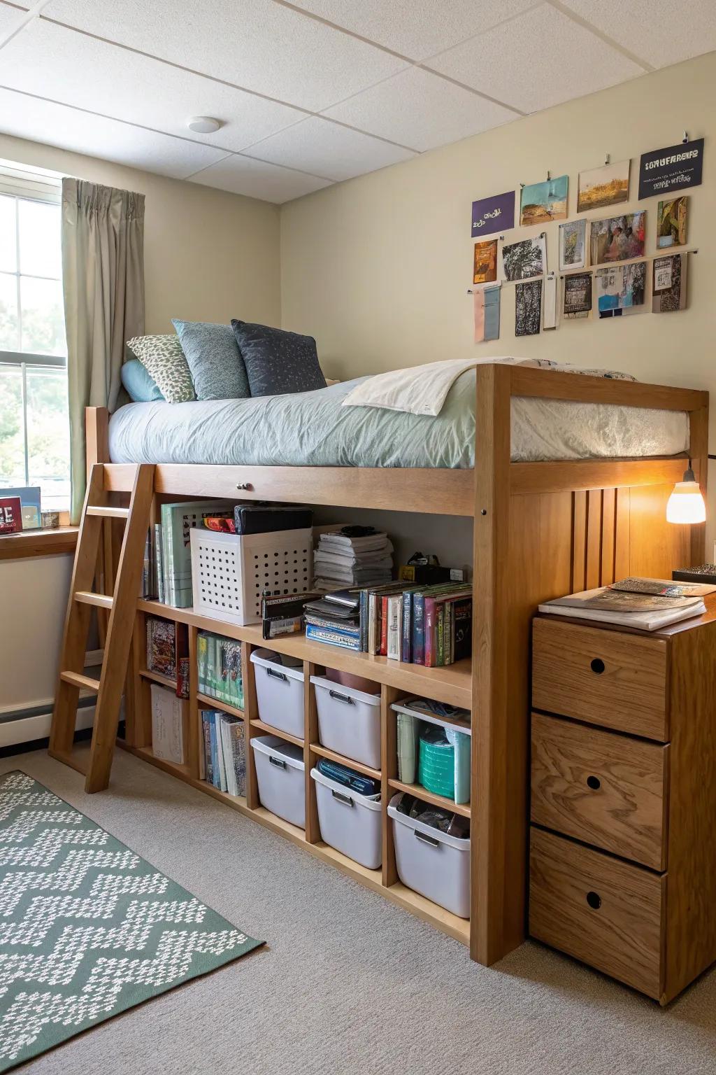 Get the most out of your dorm space with brilliant under-bed storage solutions.