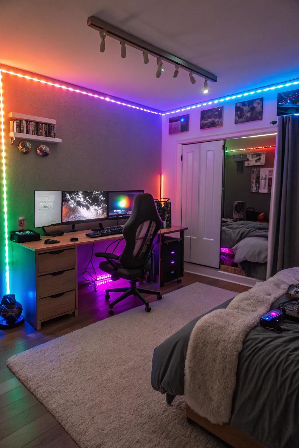Glow bands infuse any gaming bedroom with an enchanting radiance.
