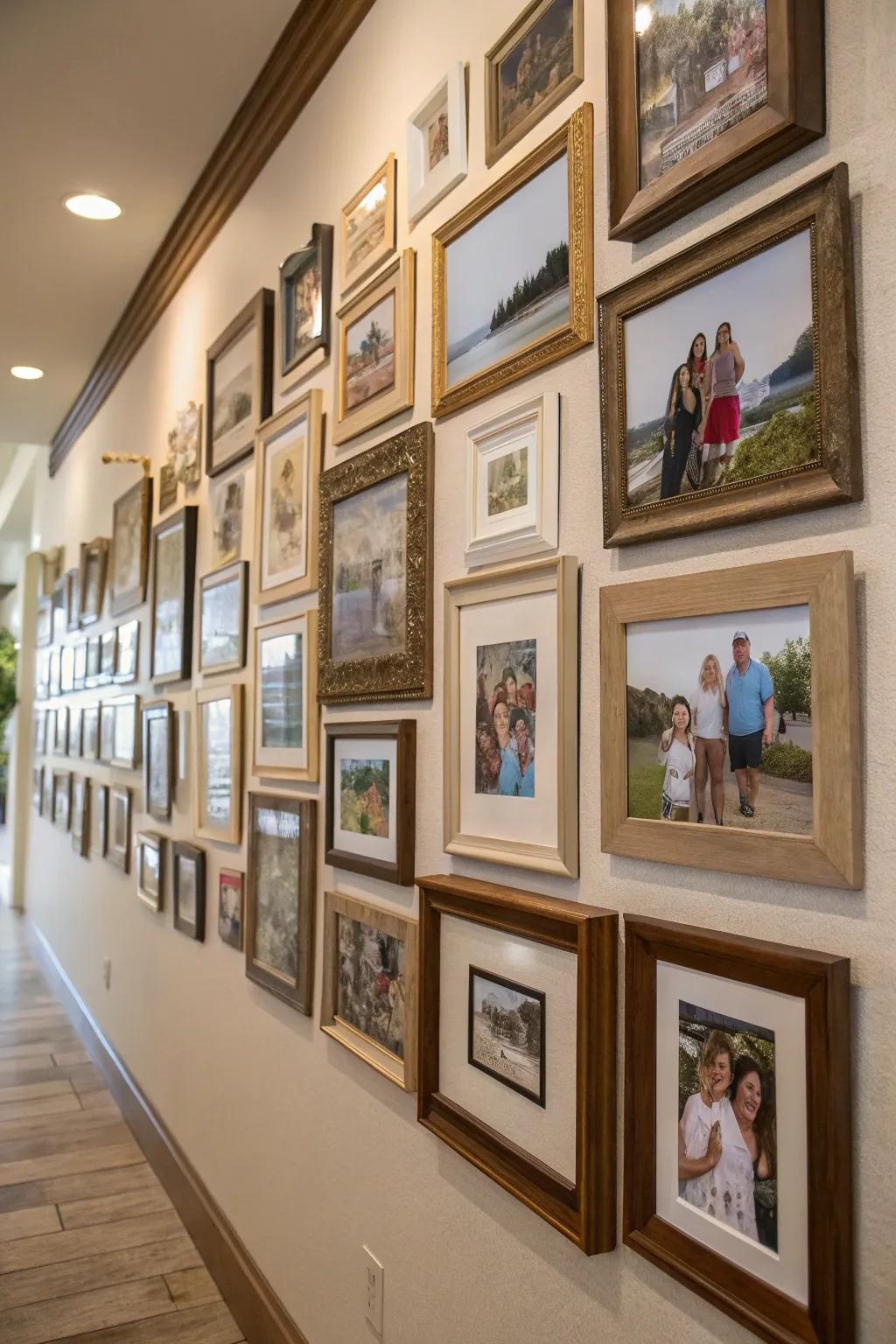 A captivating display combining diverse frame aesthetics and proportions