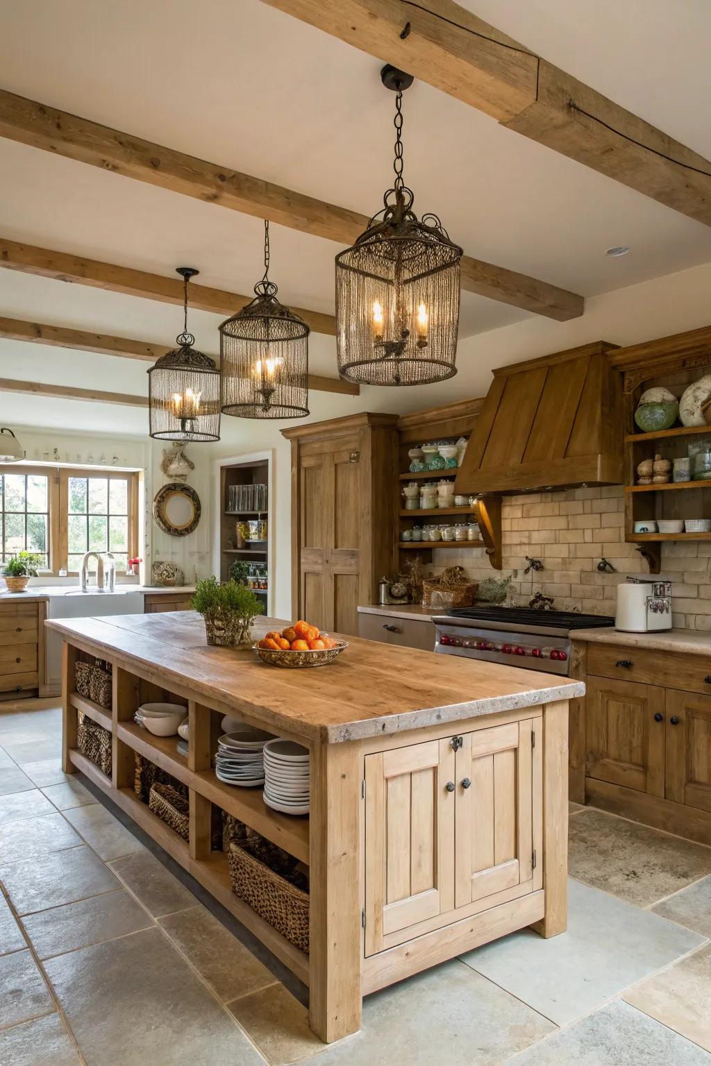 A farmhouse kitchen designed to encourage community and warmth.