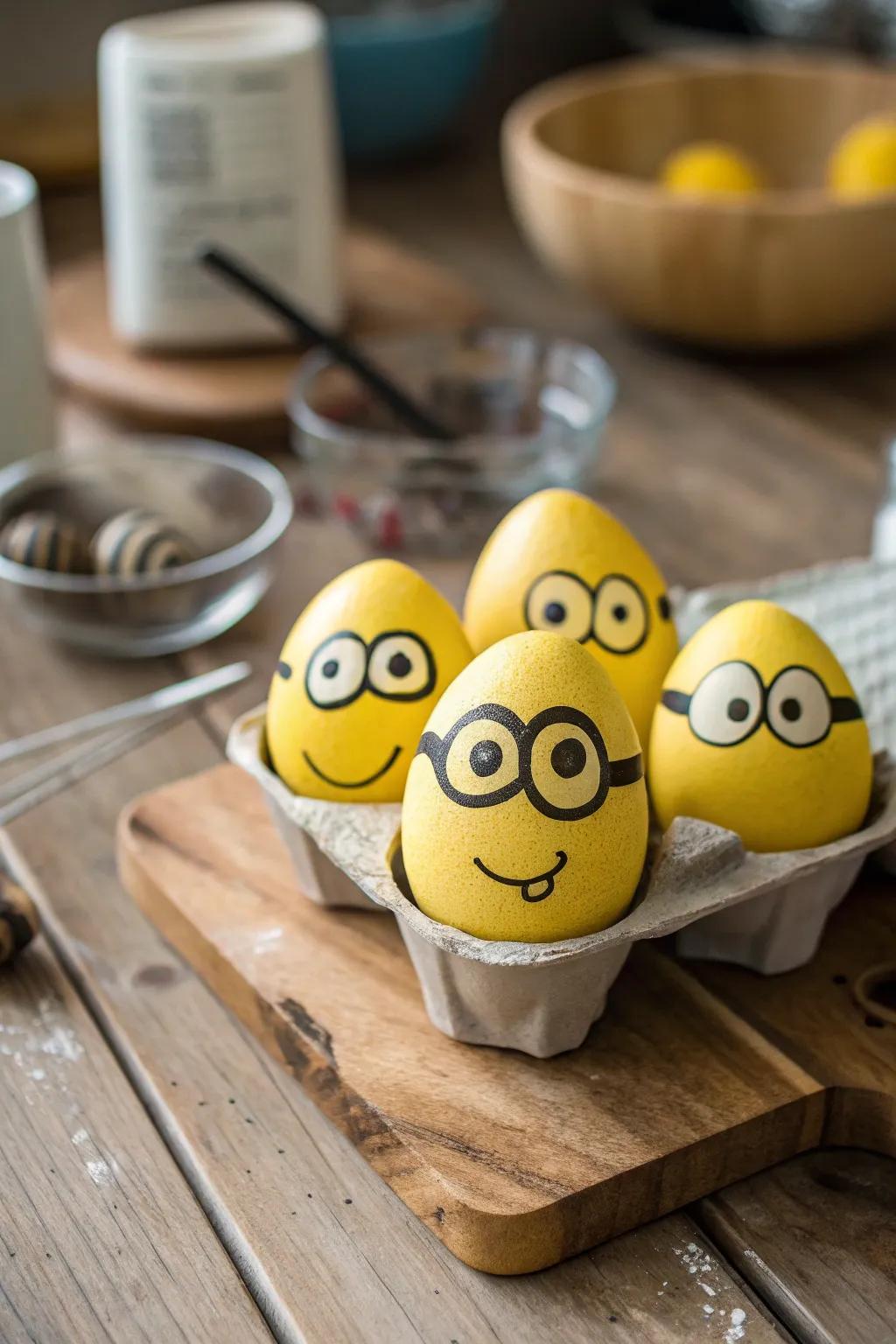 Little Buddy-inspired eggs spreading smiles and laughs.