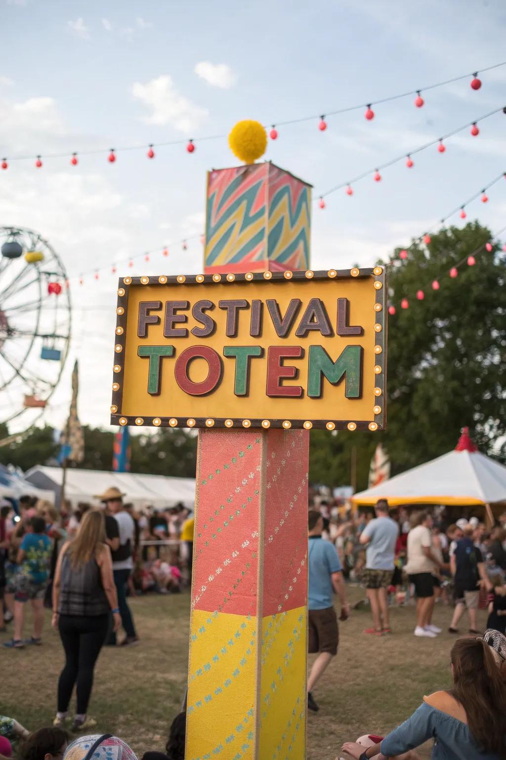 Clever wordplay on markers is sure to bring joy and laughter to any festival.