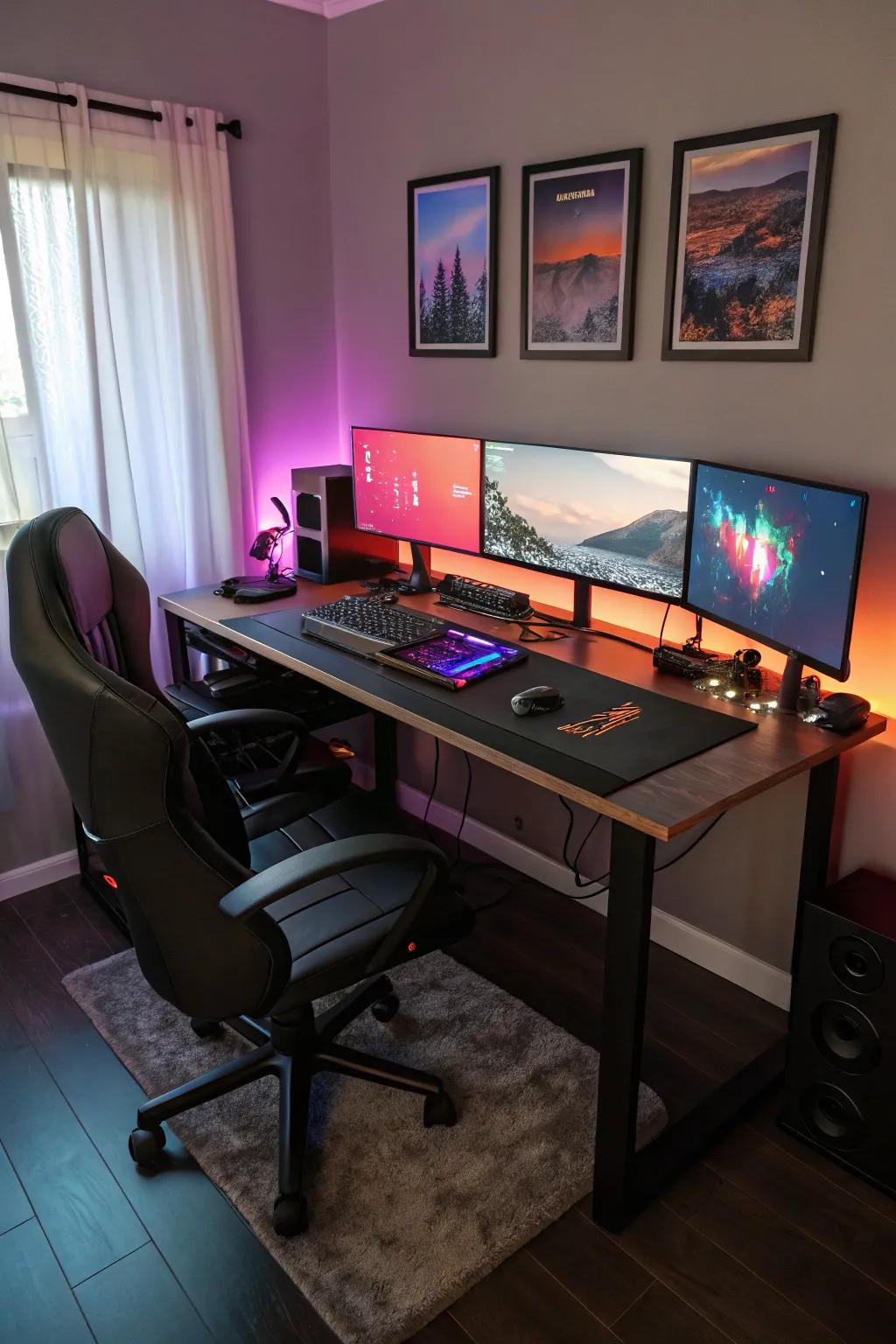 Broaden your gaming view with a multi-monitor setup.
