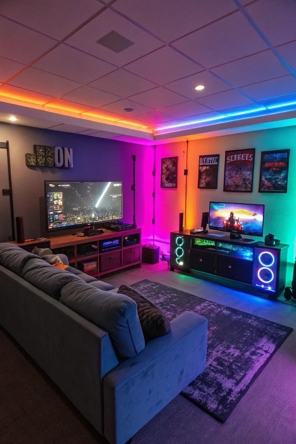 Spectral lighting enlivens every gaming setup.
