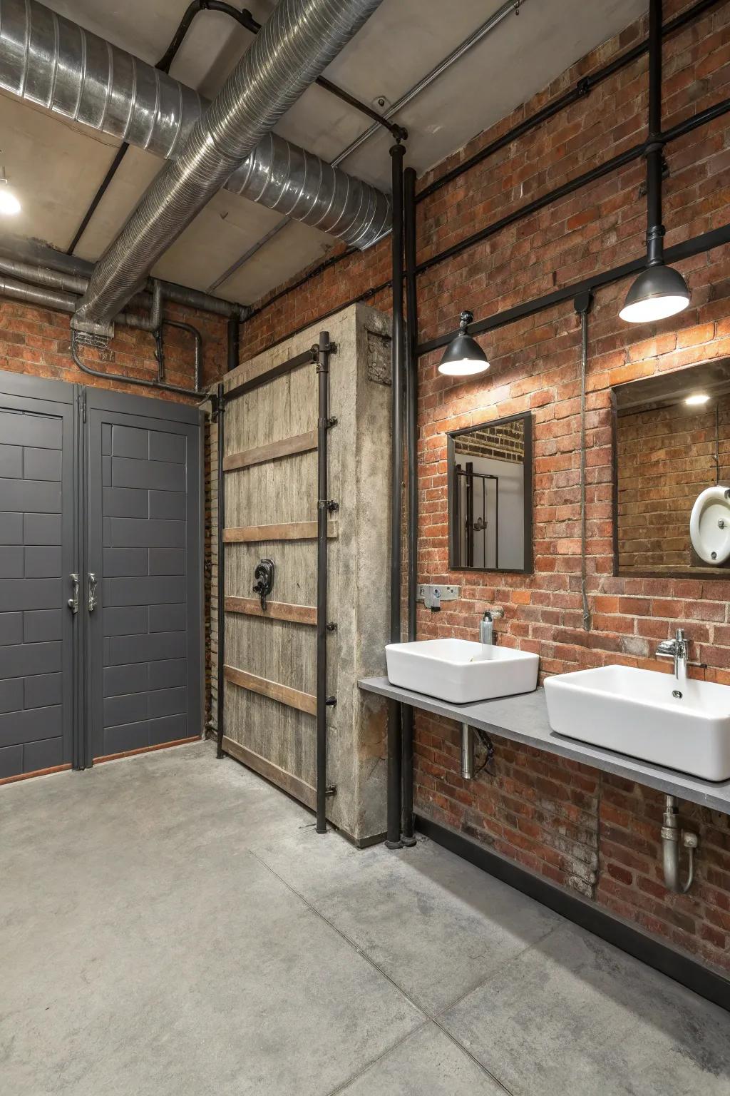 Industrial chic masterfully blends raw textures with streamlined designs for a striking statement.