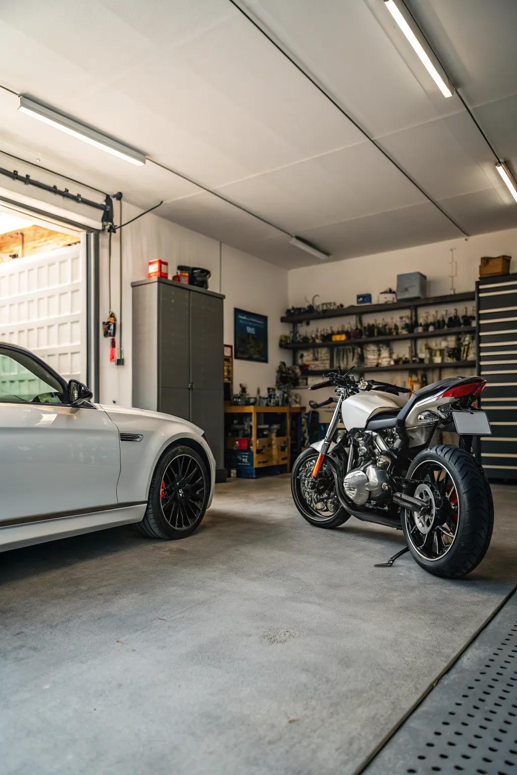 Strategic vehicle parking can significantly enhance your garage's functionality.