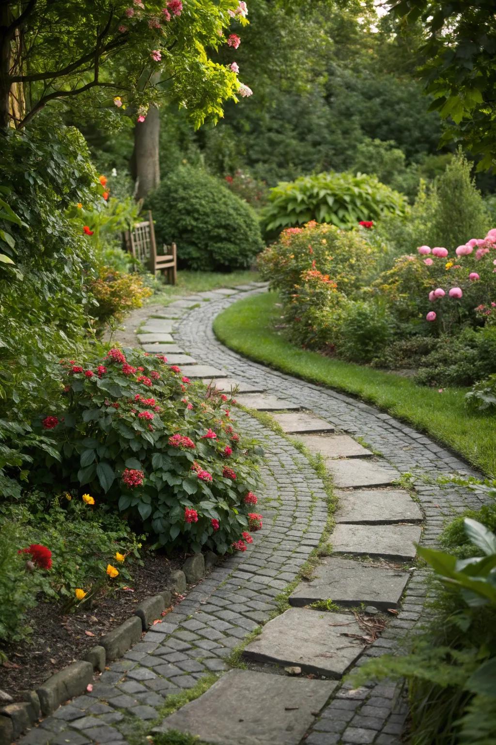Design captivating garden paths with the innate charm of stone shards.