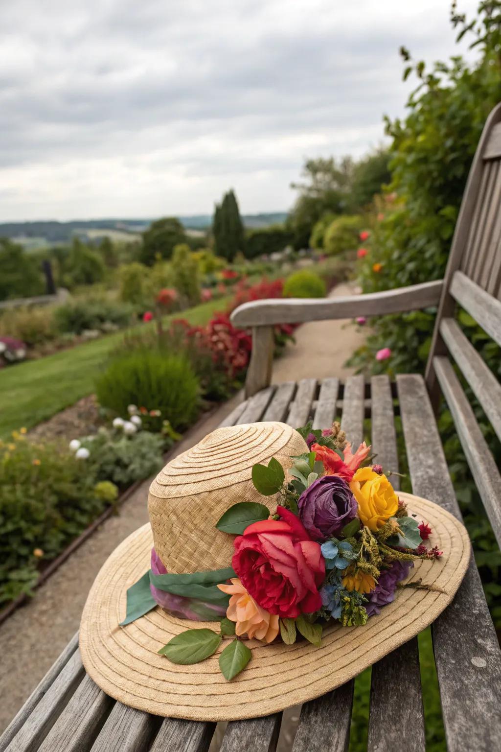 A botanical dream hat, bringing garden aesthetics to your attire.