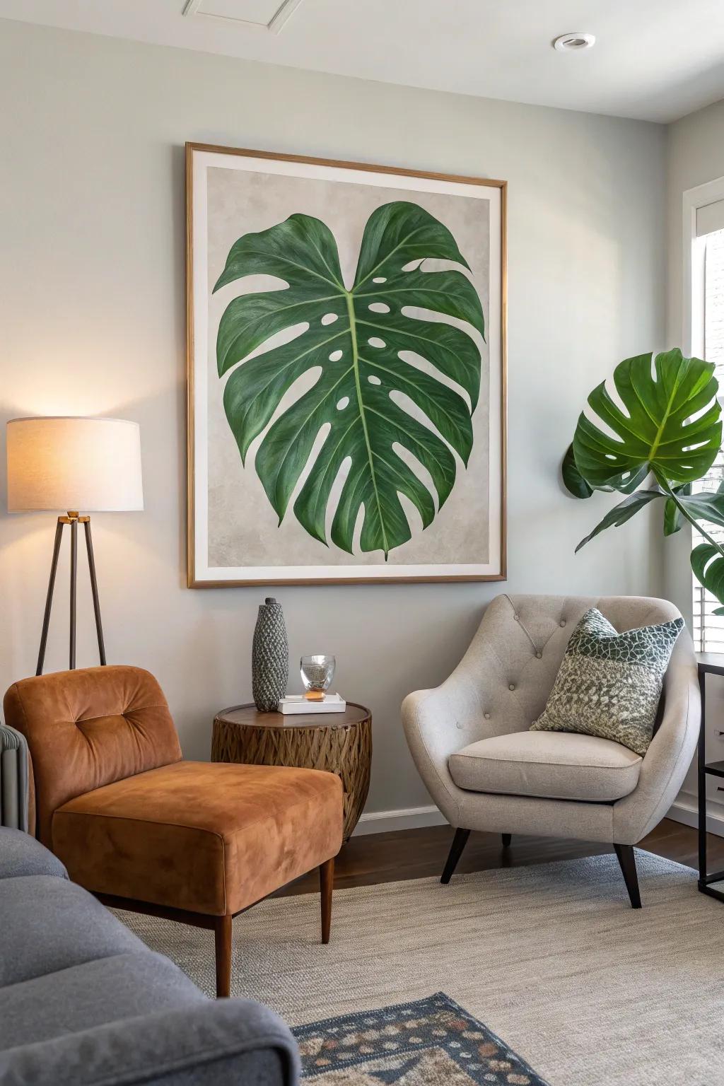 Transform your space with stunning leaf-inspired wall art.
