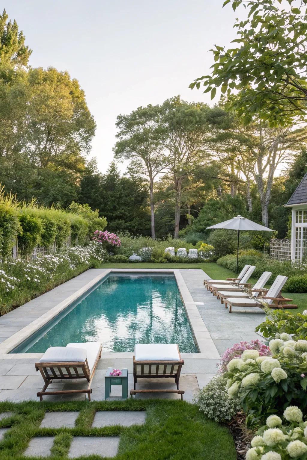 An extravagant pool can transform your backyard into a Hamptons-esque haven.