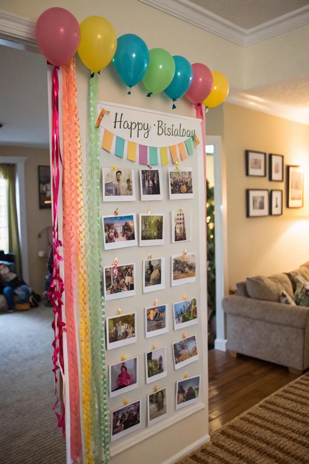 A heartfelt compilation of personal photographs commemorating cherished moments.