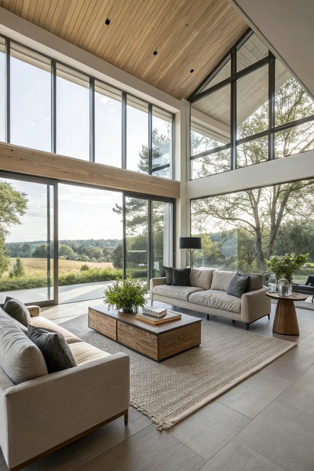 An open-plan living room that invites conversation and relaxation.