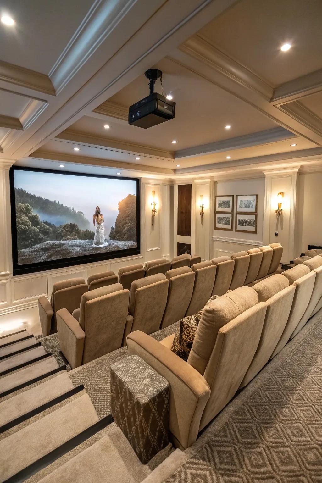 Raised chairs mean everyone enjoys the best view possible.