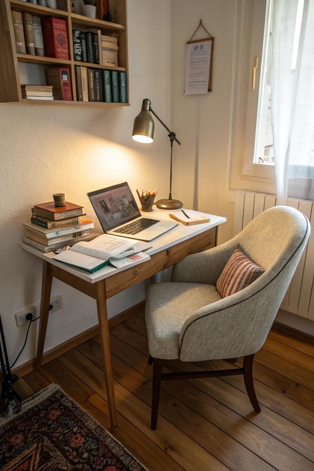 A specially designed homework nook nestled in a quiet corner.