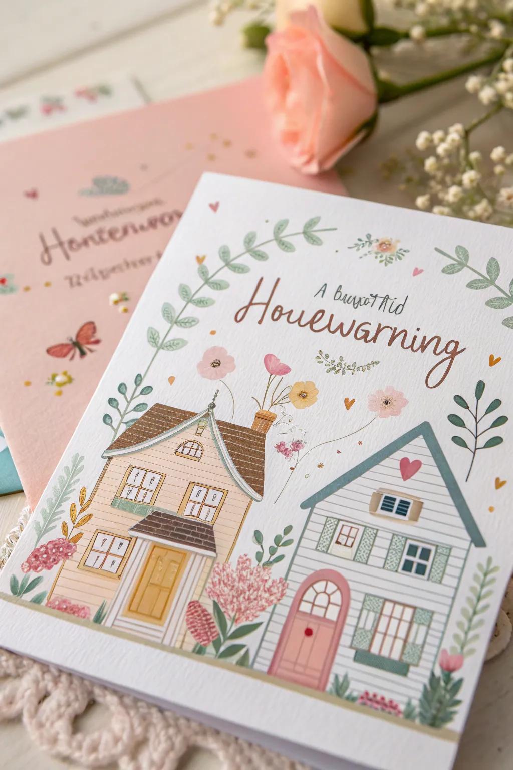 Delightful home sketches create a personal feel