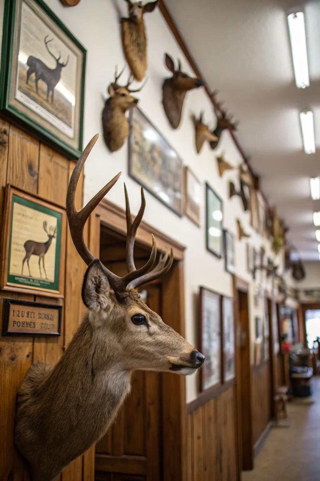 Show off your hard-earned trophies with pride to craft a captivating statement wall.