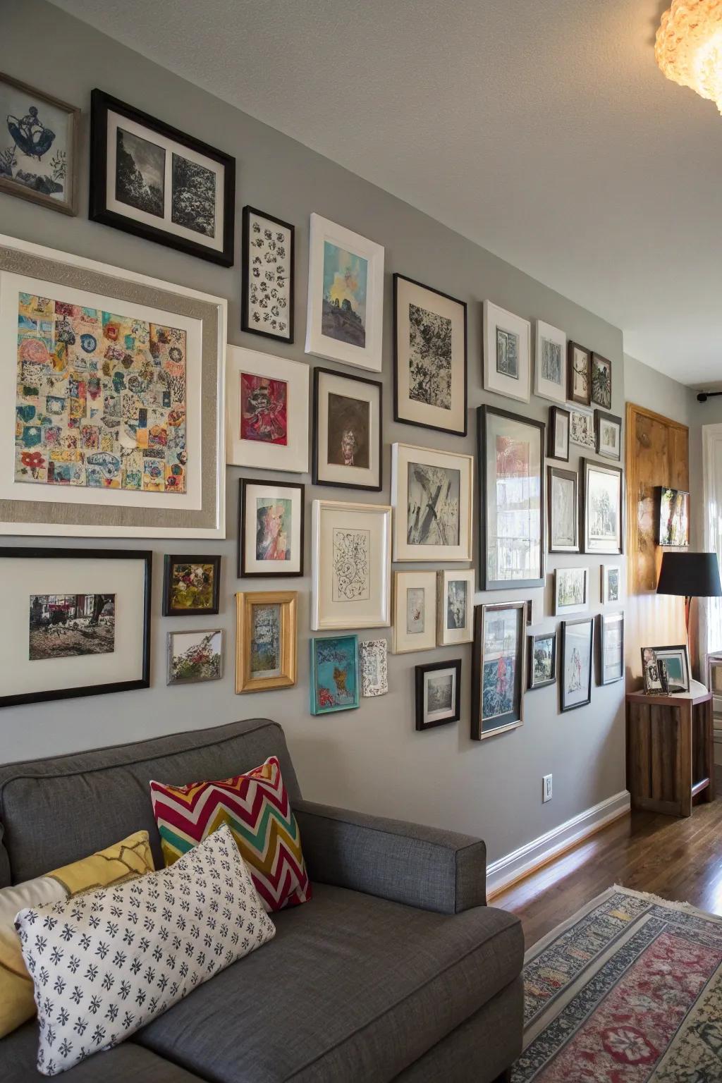 A curated wall that reflects your personal narrative.