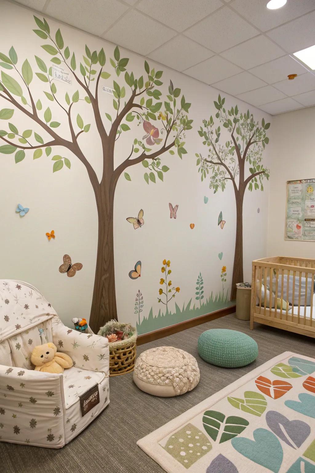 A soothing nature-based learning space ideal for young, curious explorers.