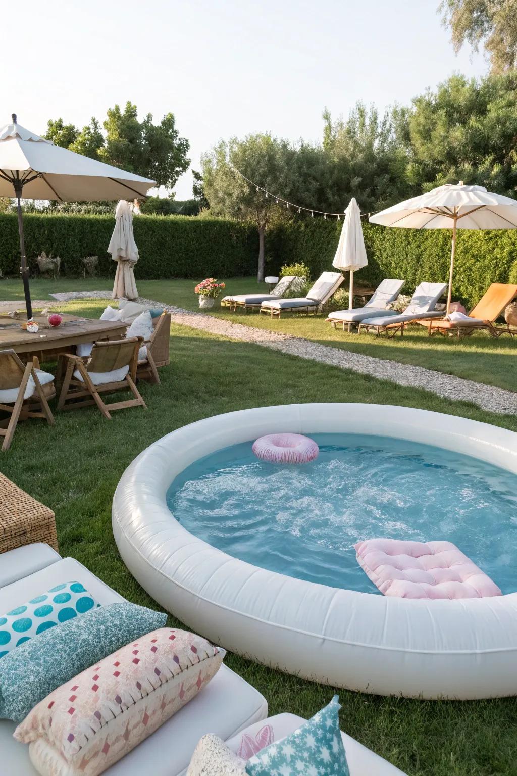 A poolside sanctuary perfect for tranquil summer afternoons.