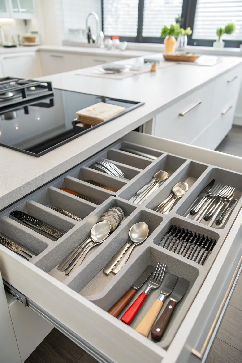 Utensil organizers guarantee your kitchen gadgets are well-kept and always at your fingertips.